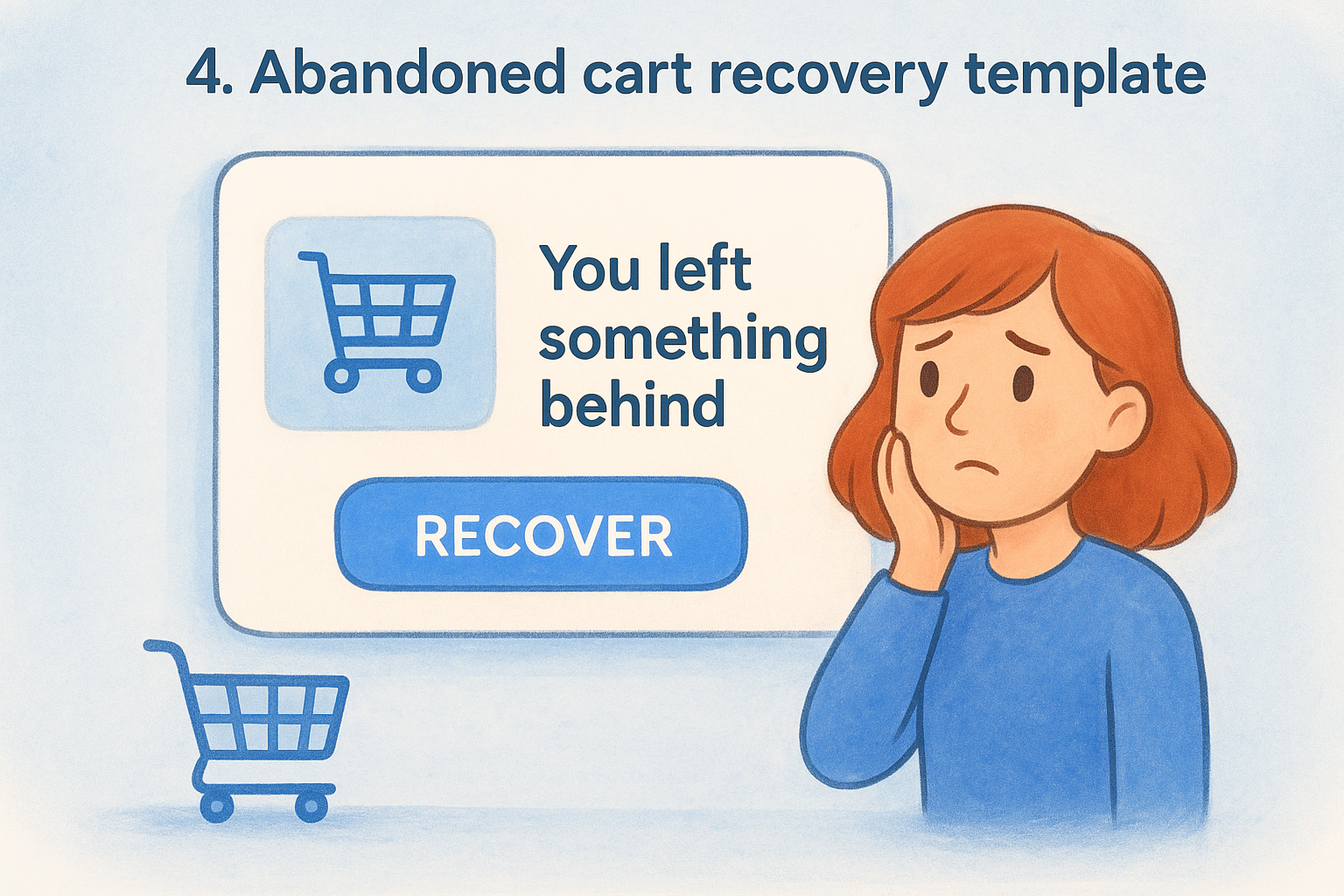 4. Abandoned cart recovery template