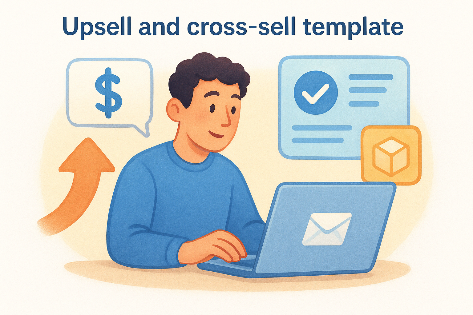 7. Upsell and cross-sell template