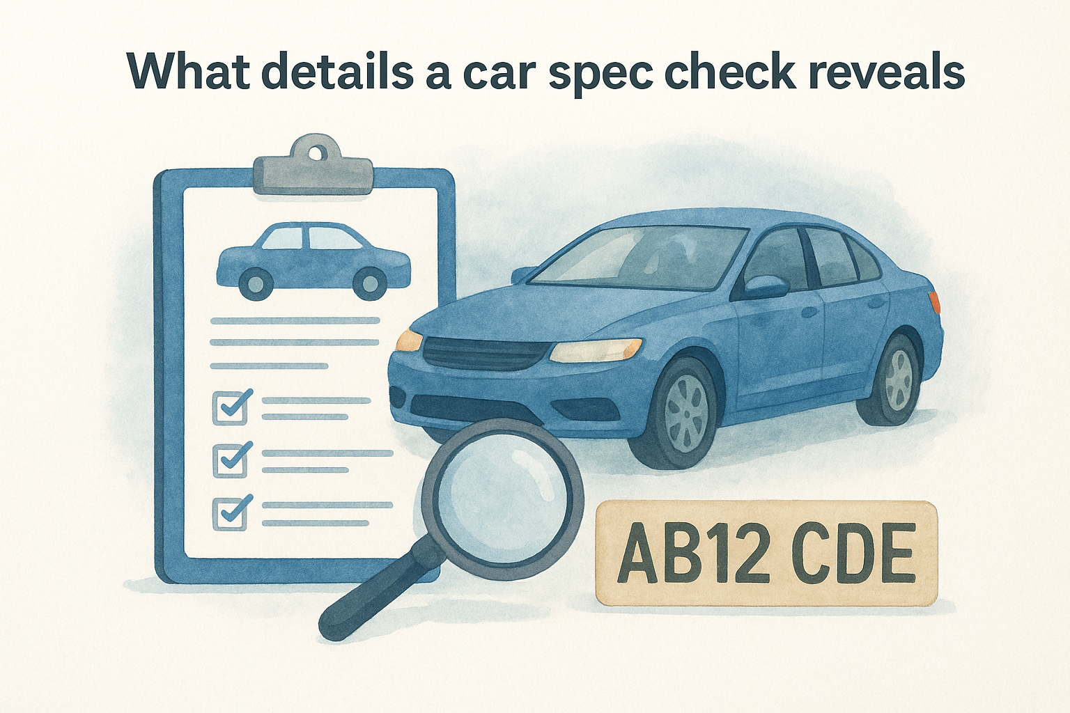 What details a car spec check reveals