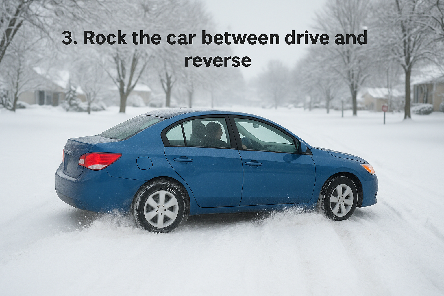3. Rock the car between drive and reverse