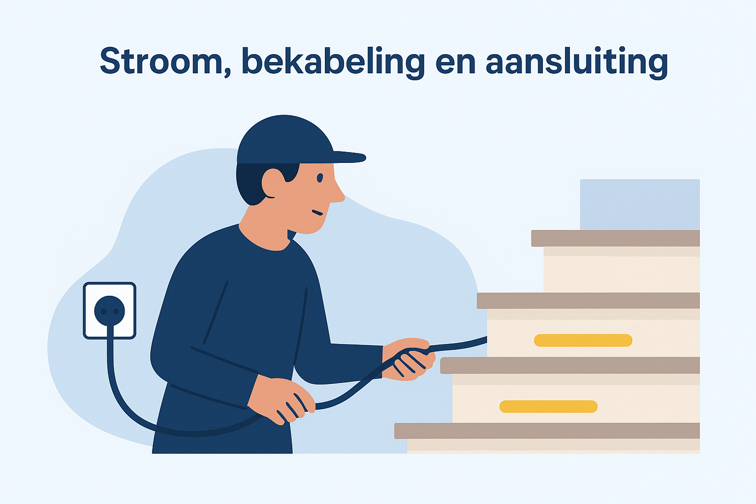 Stroom, bekabeling en aansluiting