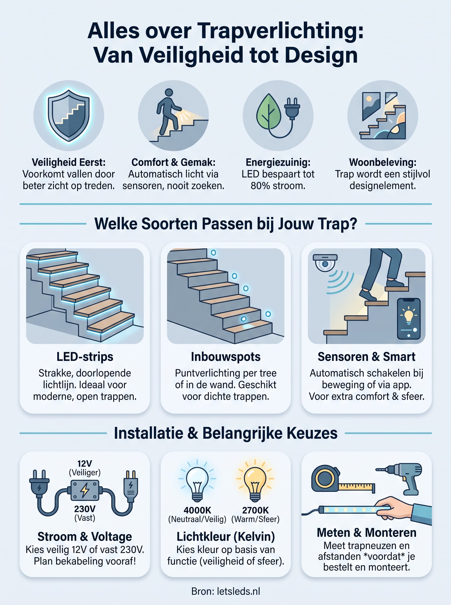 trapverlichting infographic