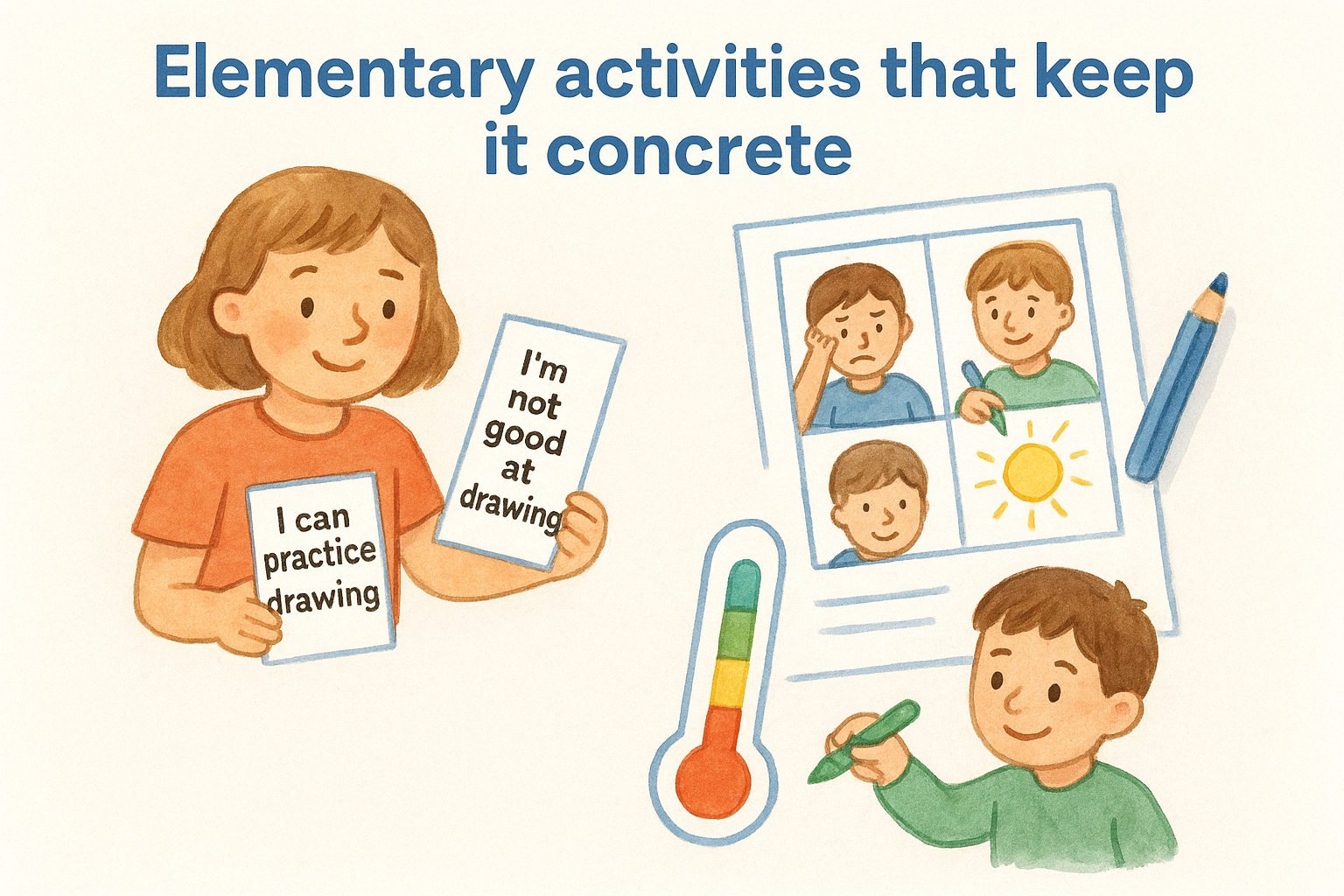 Elementary activities that keep it concrete
