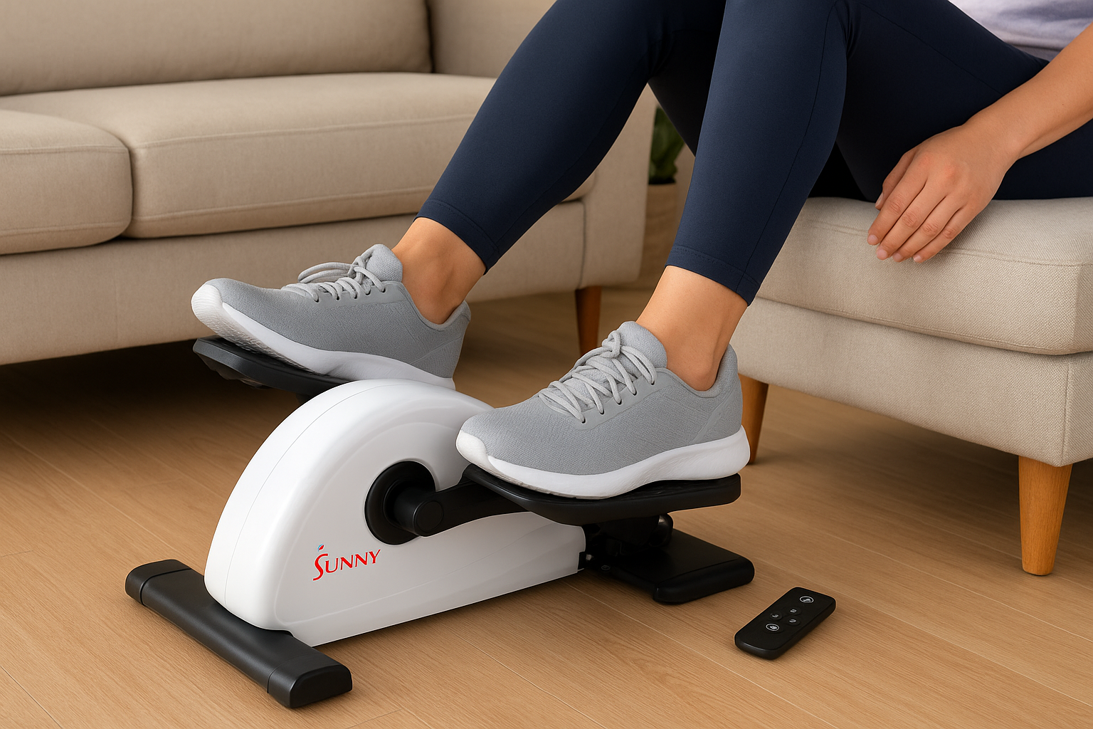 3. Sunny Health & Fitness smart motorized mini elliptical