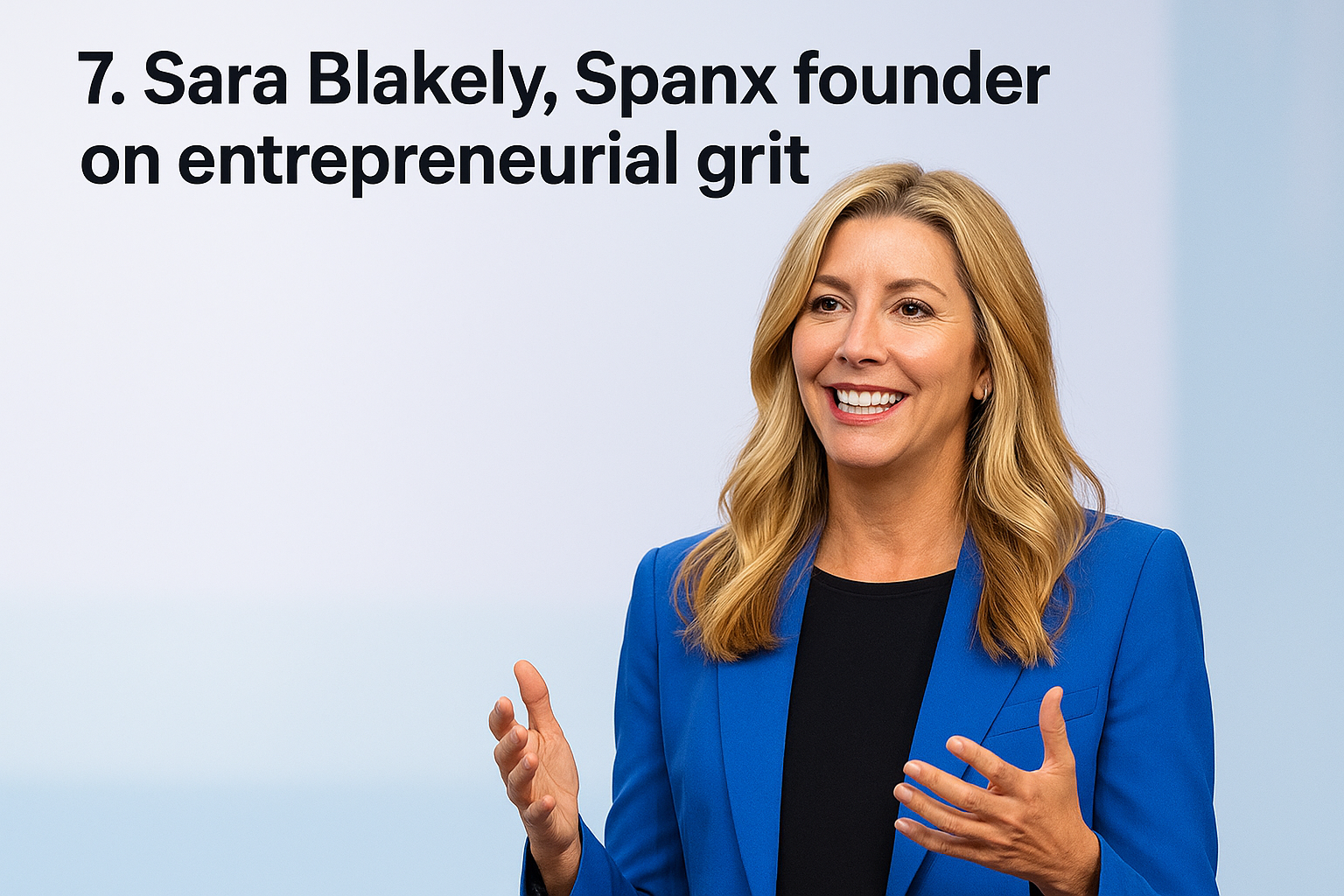 7. Sara Blakely, Spanx founder on entrepreneurial grit