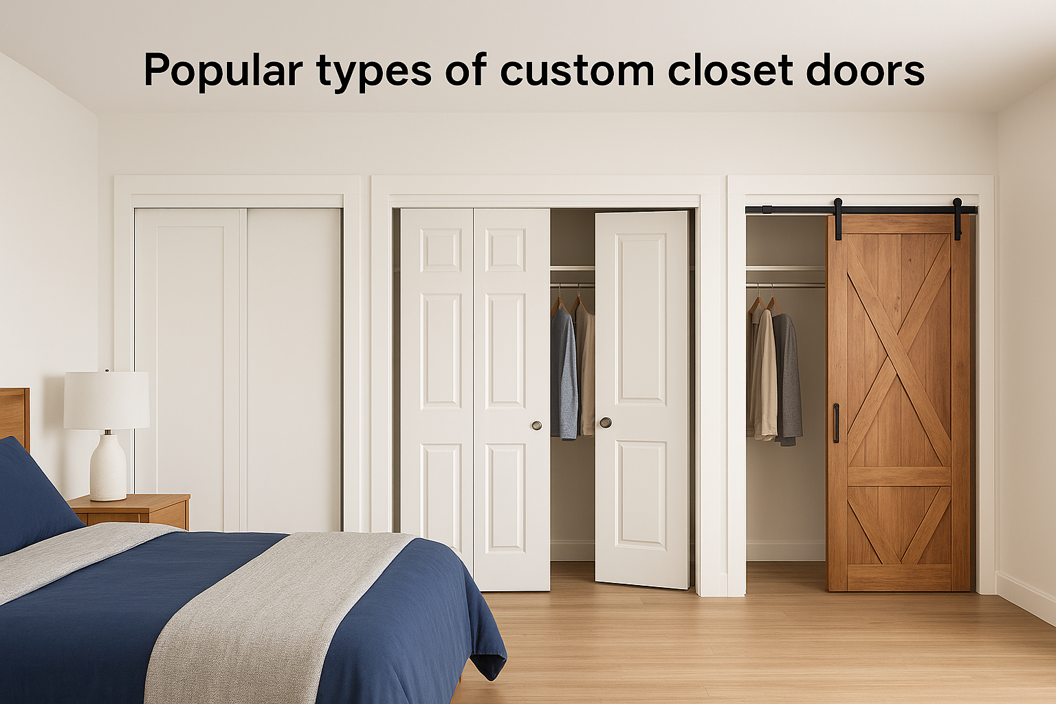 Popular types of custom closet doors