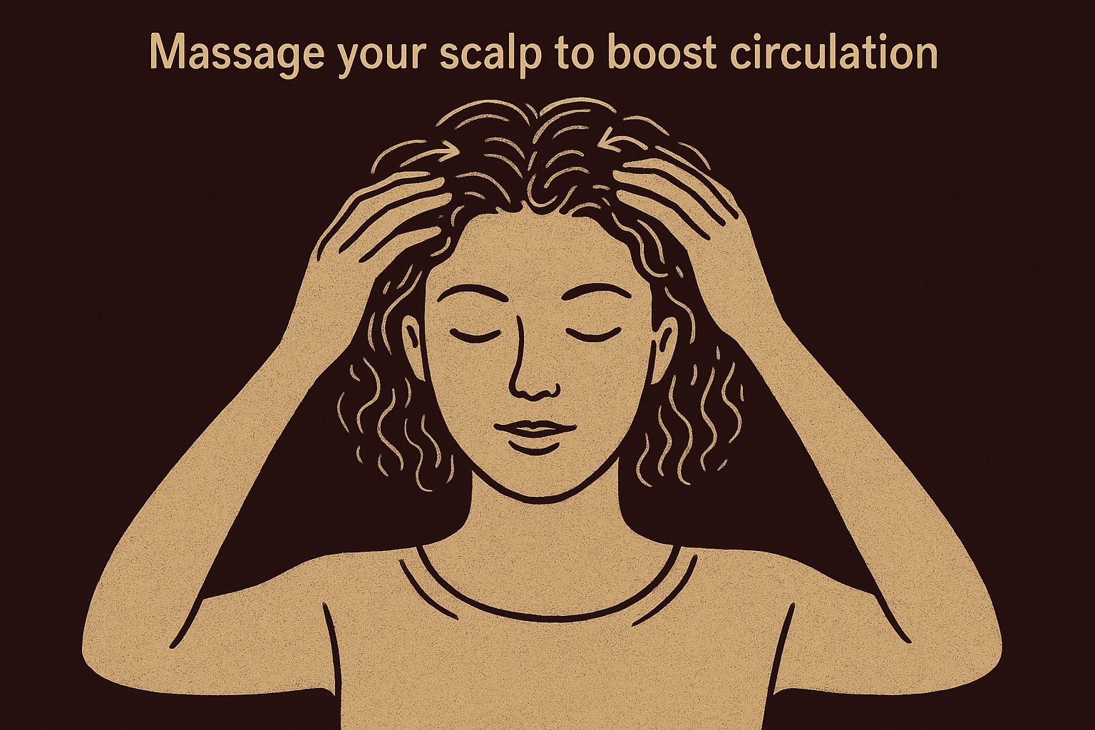 3. Massage your scalp to boost circulation