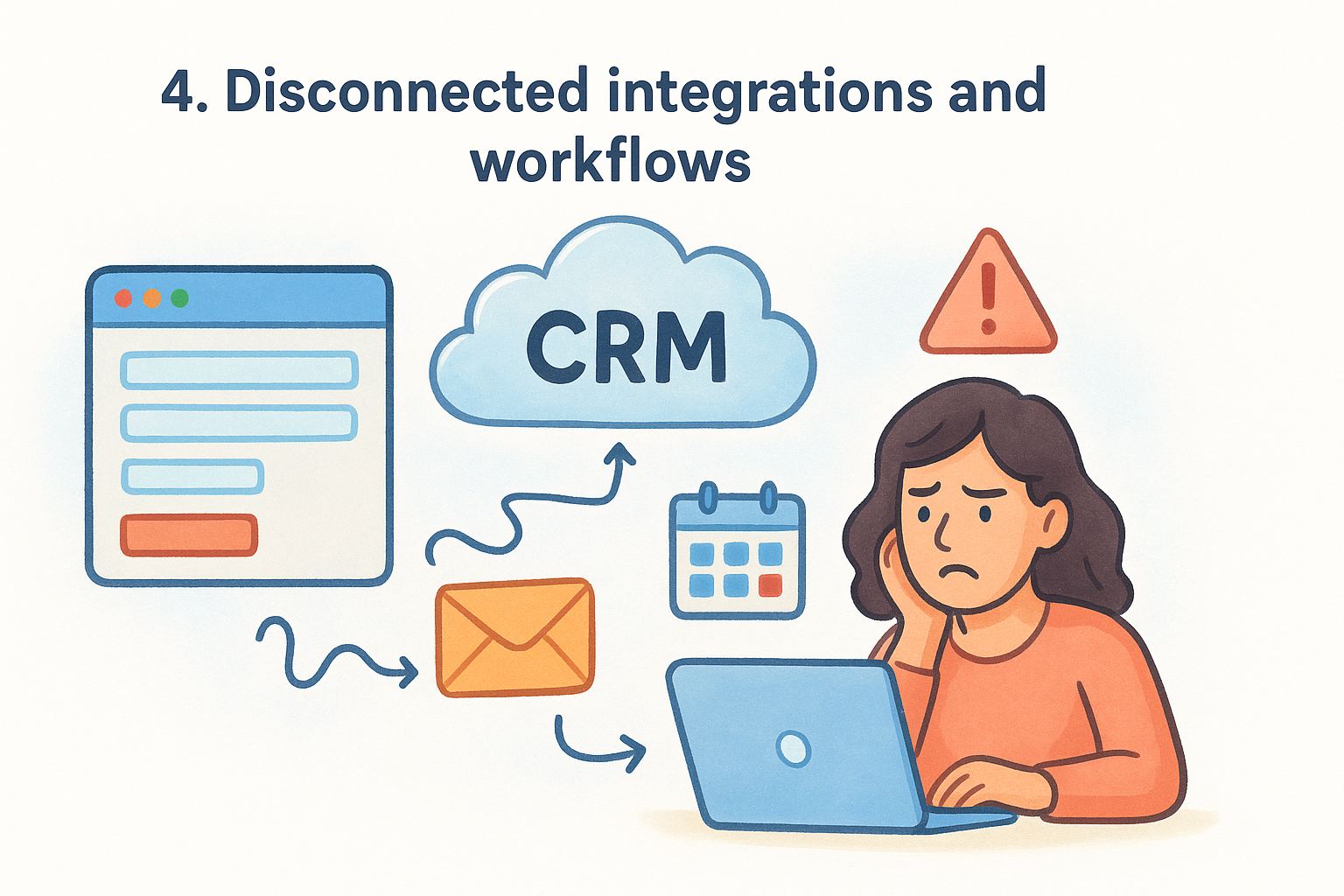 4. Disconnected integrations and workflows