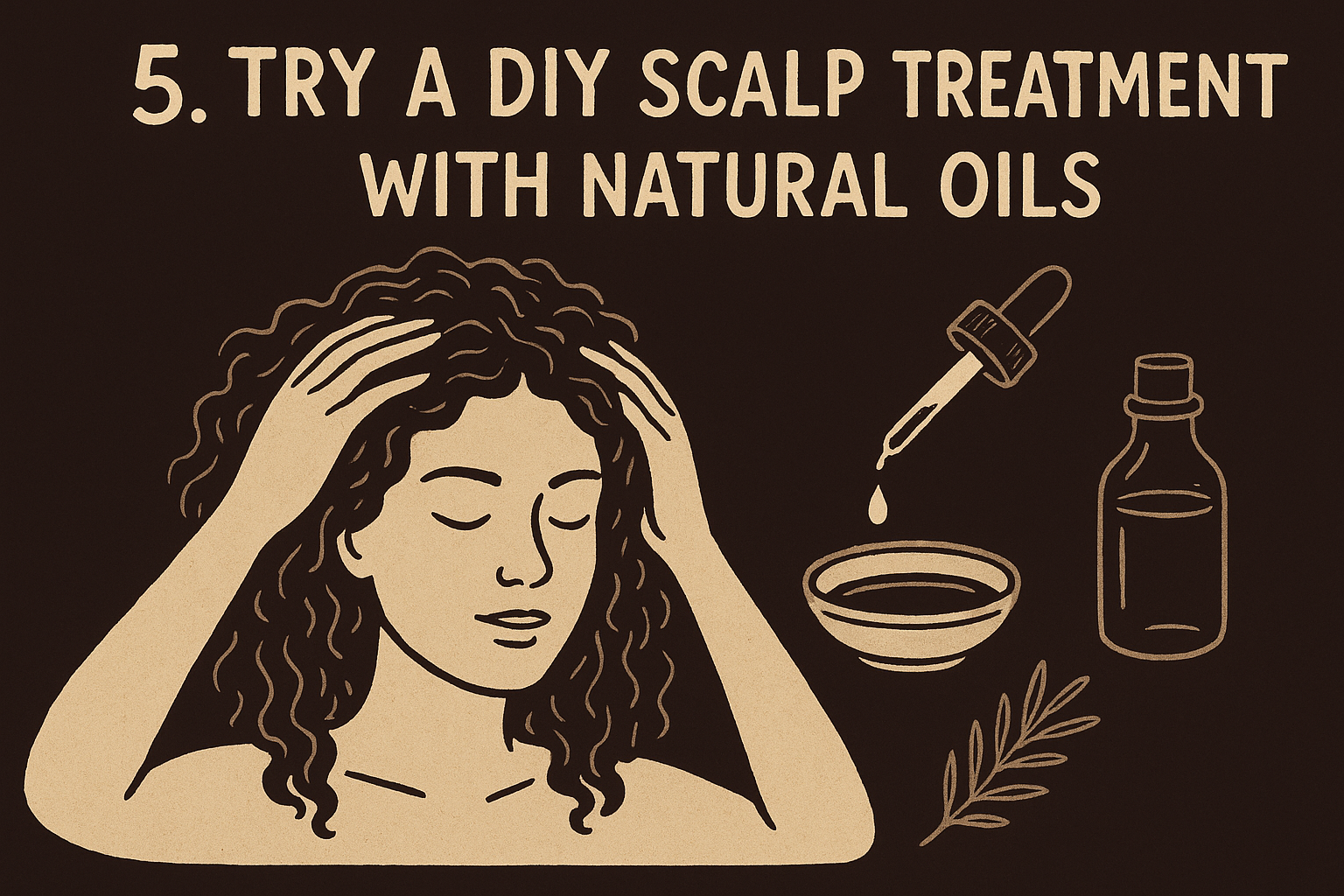 5. Try a DIY scalp treatment with natural oils