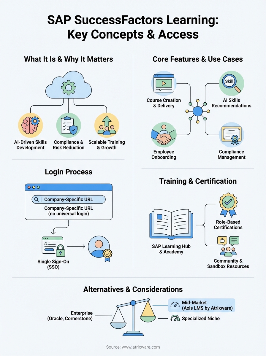 sap successfactors learning infographic
