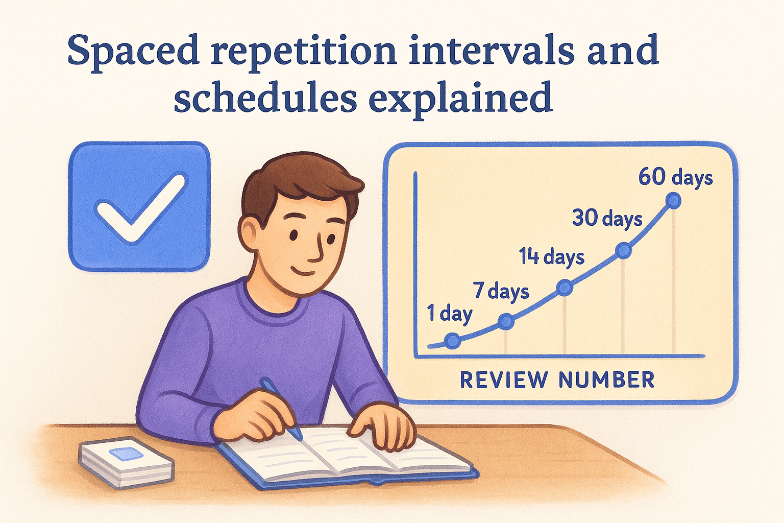 Spaced repetition intervals and schedules explained