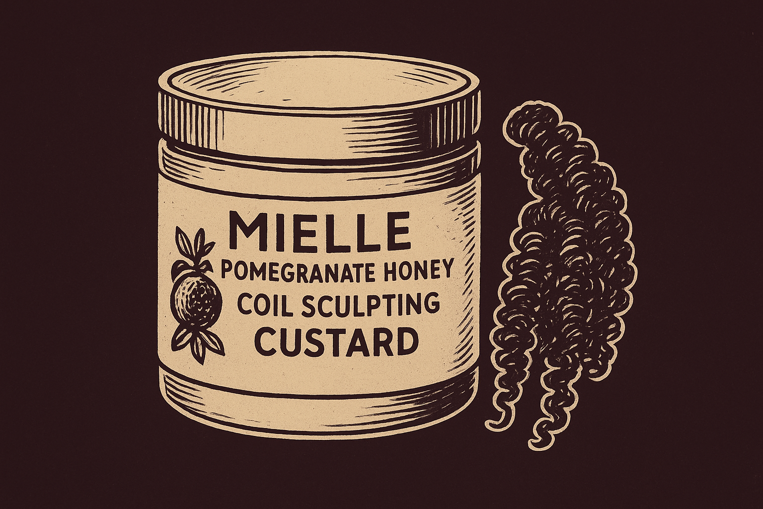 9. Mielle Pomegranate Honey Coil Sculpting Custard