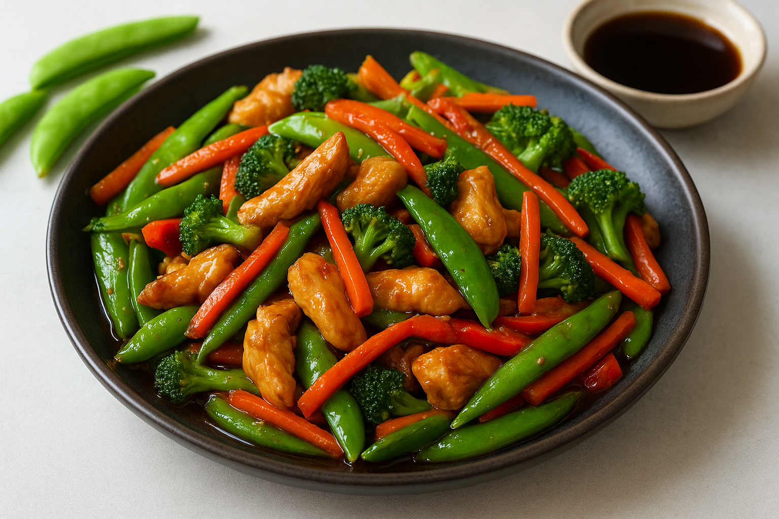 9. Chicken and vegetable stir-fry