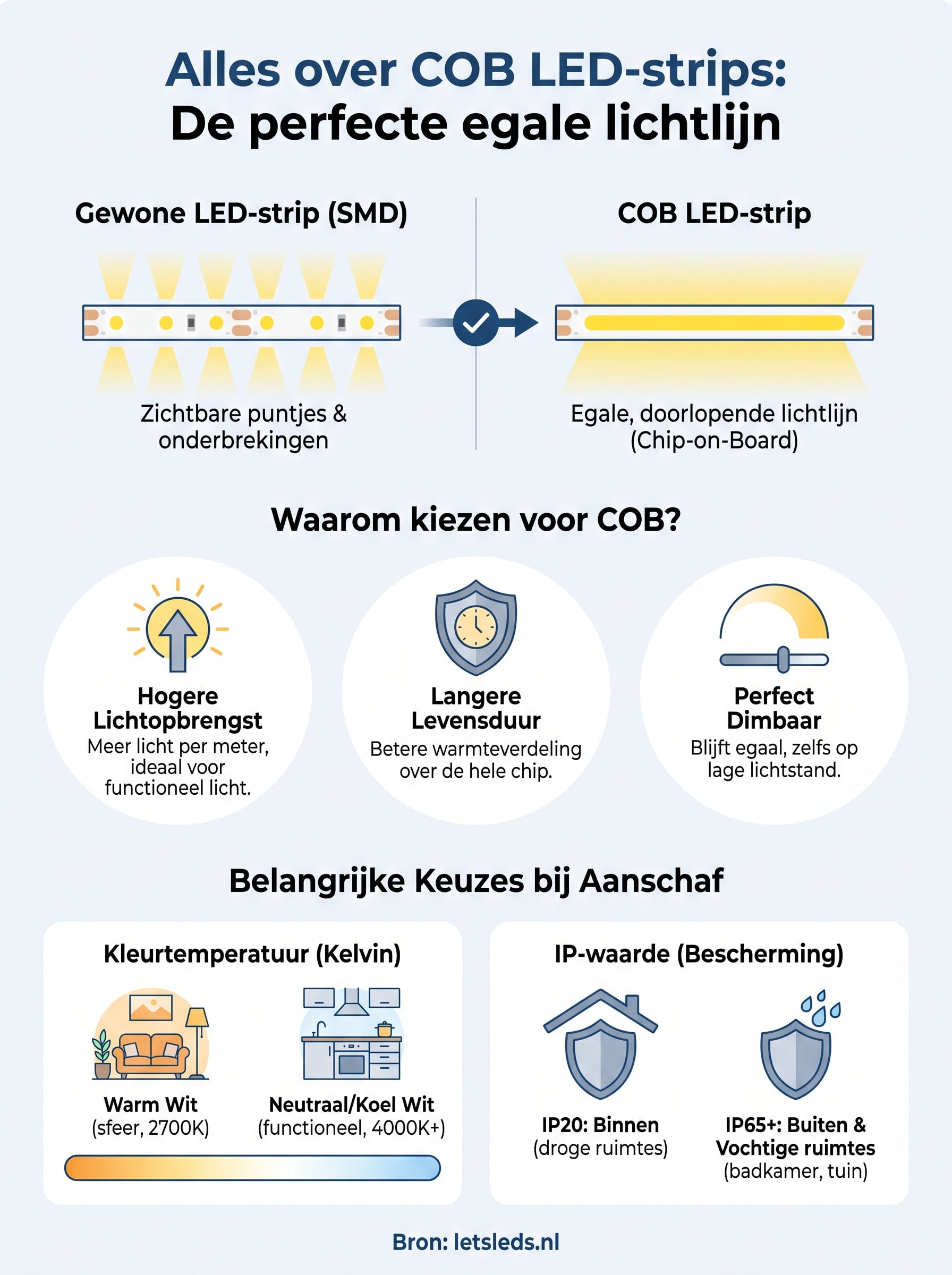 cob ledstrip infographic