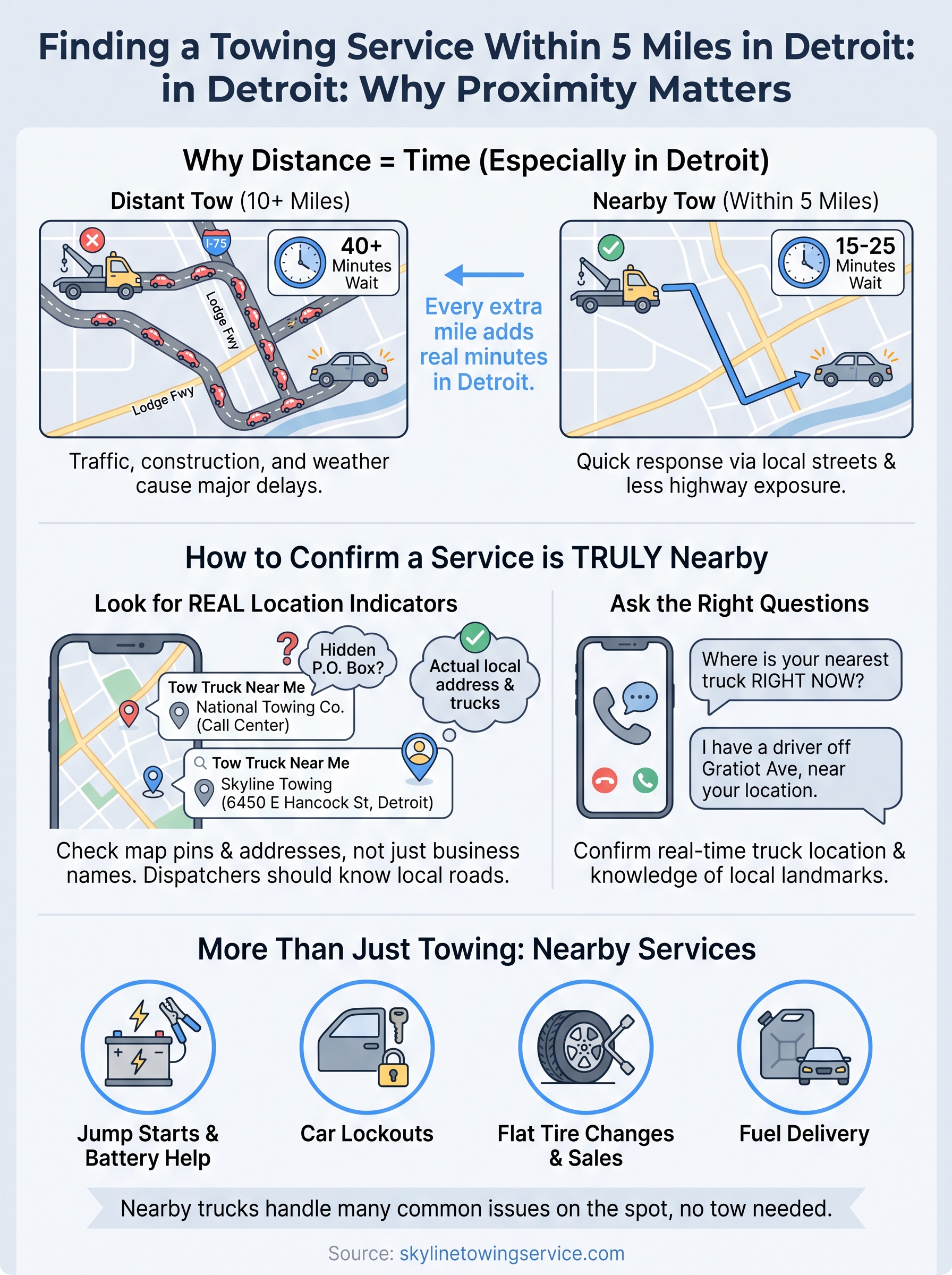 Towing Service near Me within 5 Mi: What to Expect in Detroit towing service near me within 5 mi infographic
