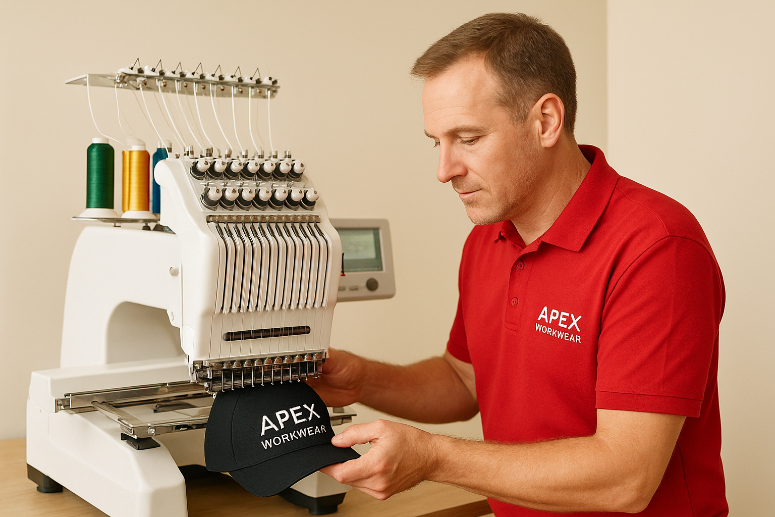 1. Apex Workwear – no-minimum embroidery in the GTA