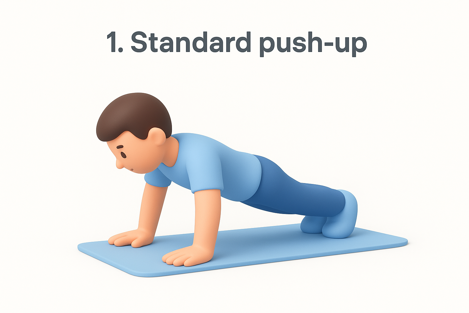 1. Standard push-up