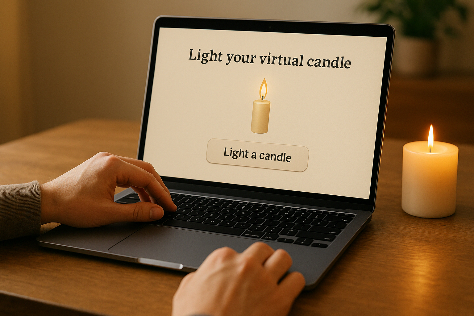 Step 3. Light your virtual candle