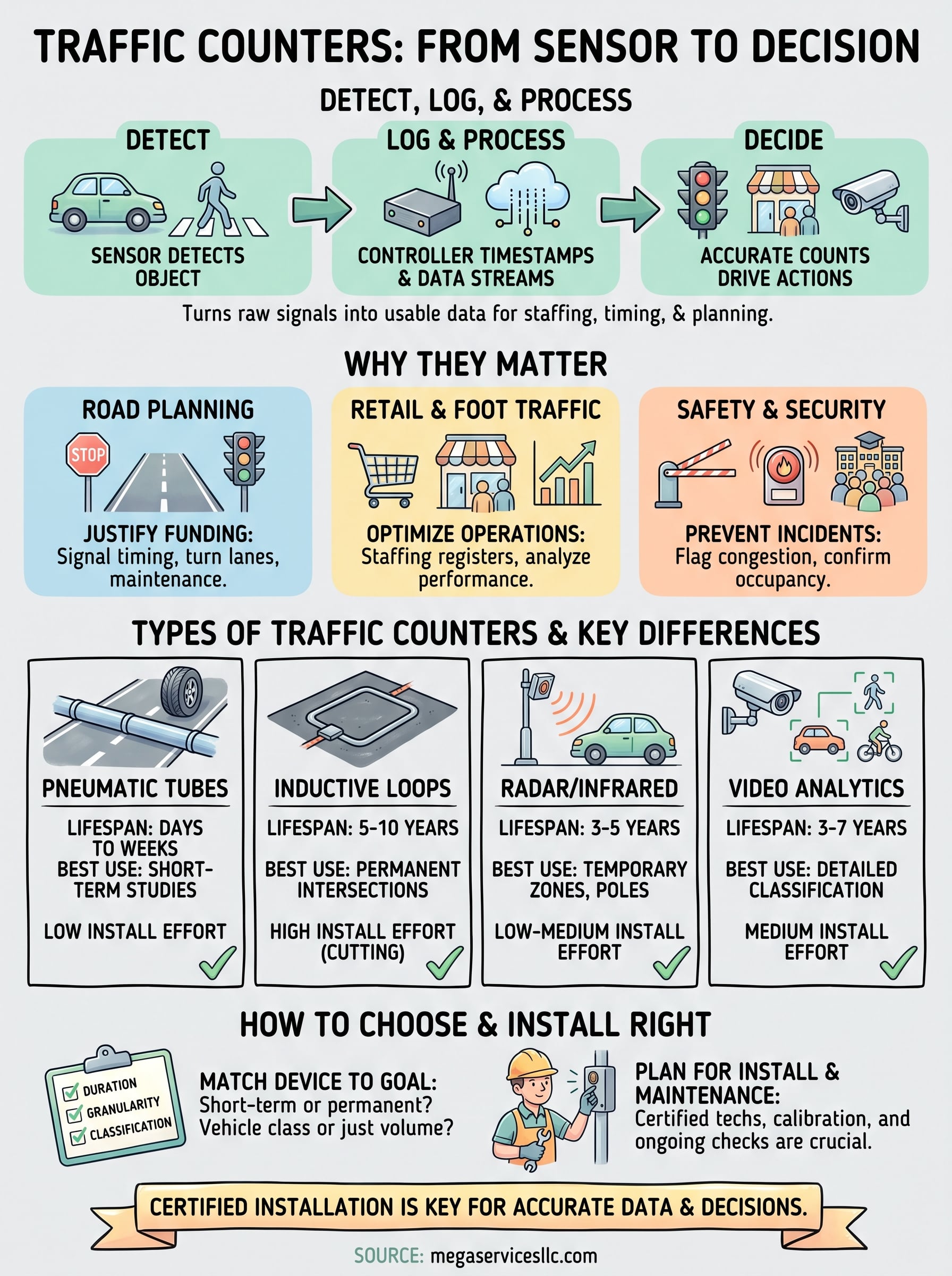 traffic counter infographic