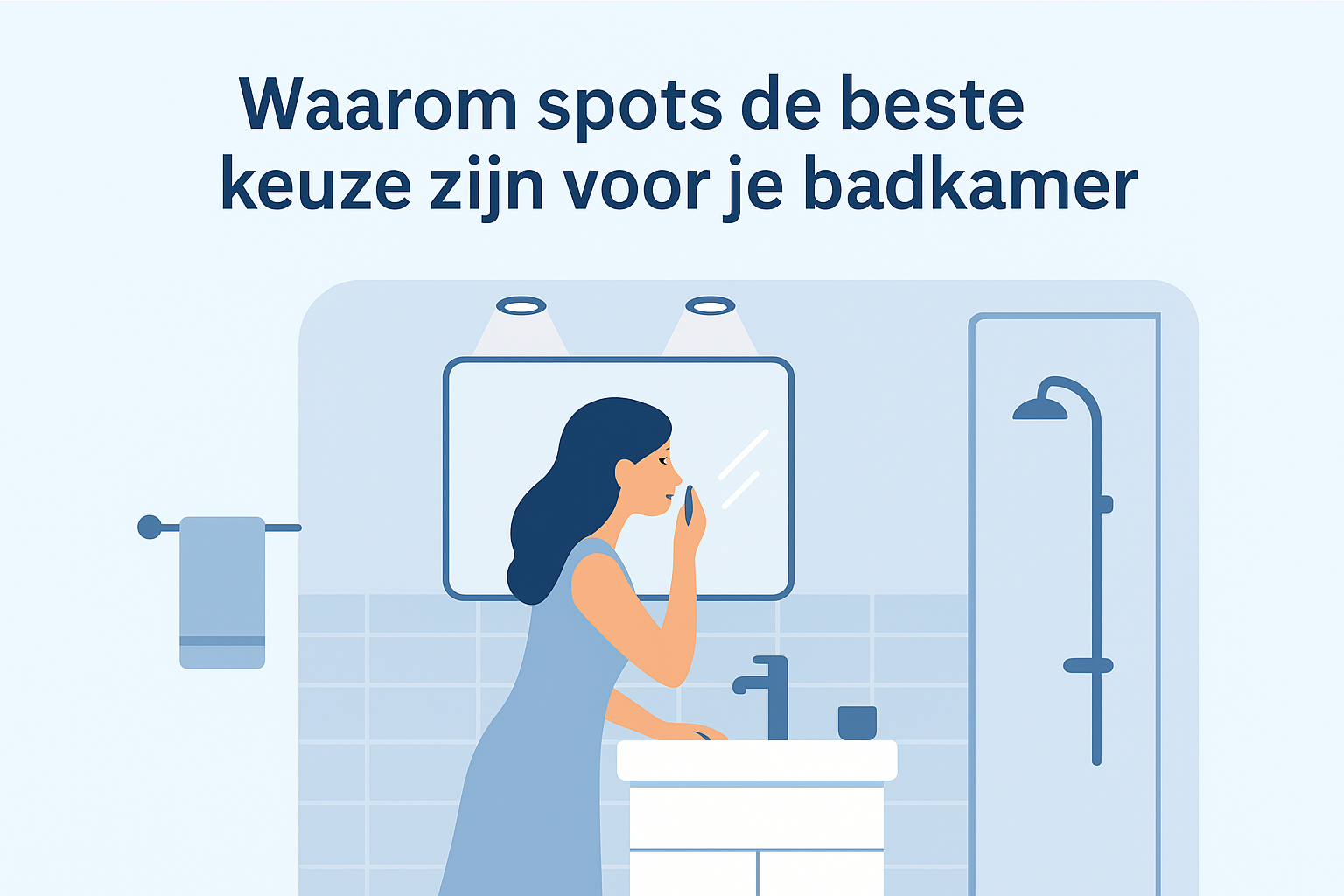Waarom spots de beste keuze zijn voor je badkamer