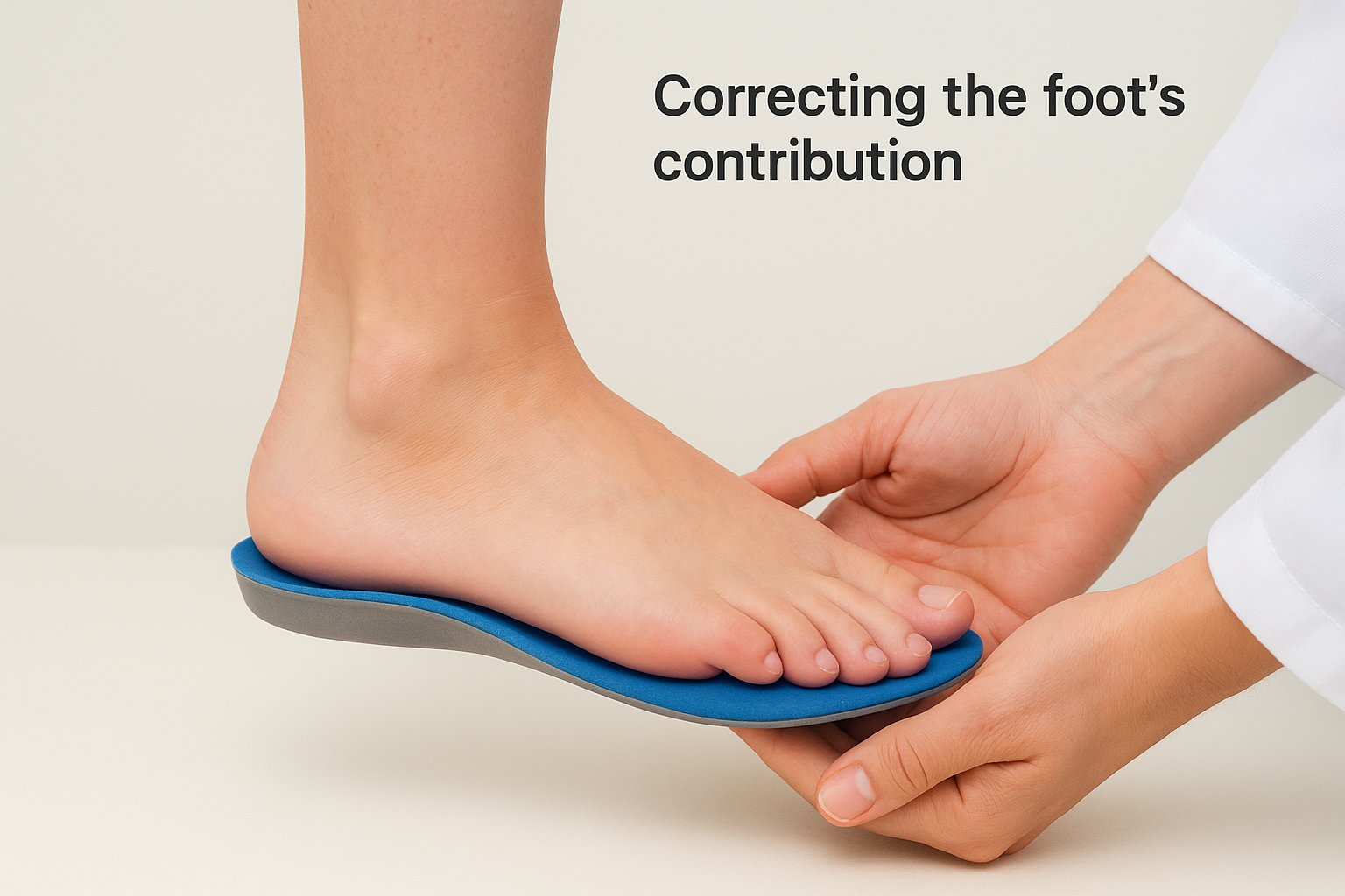 Correcting the foot's contribution