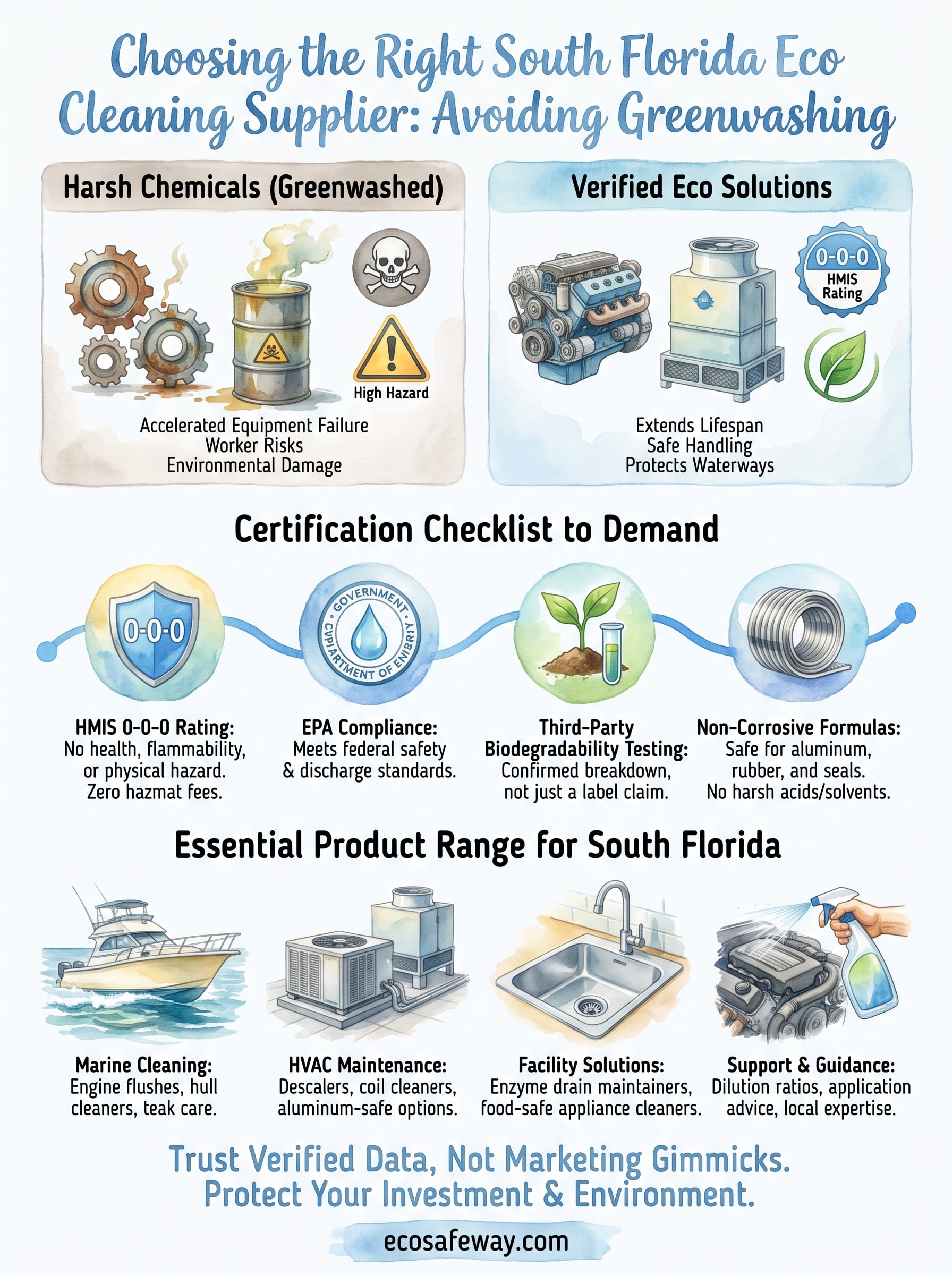 south florida eco cleaning supplier infographic