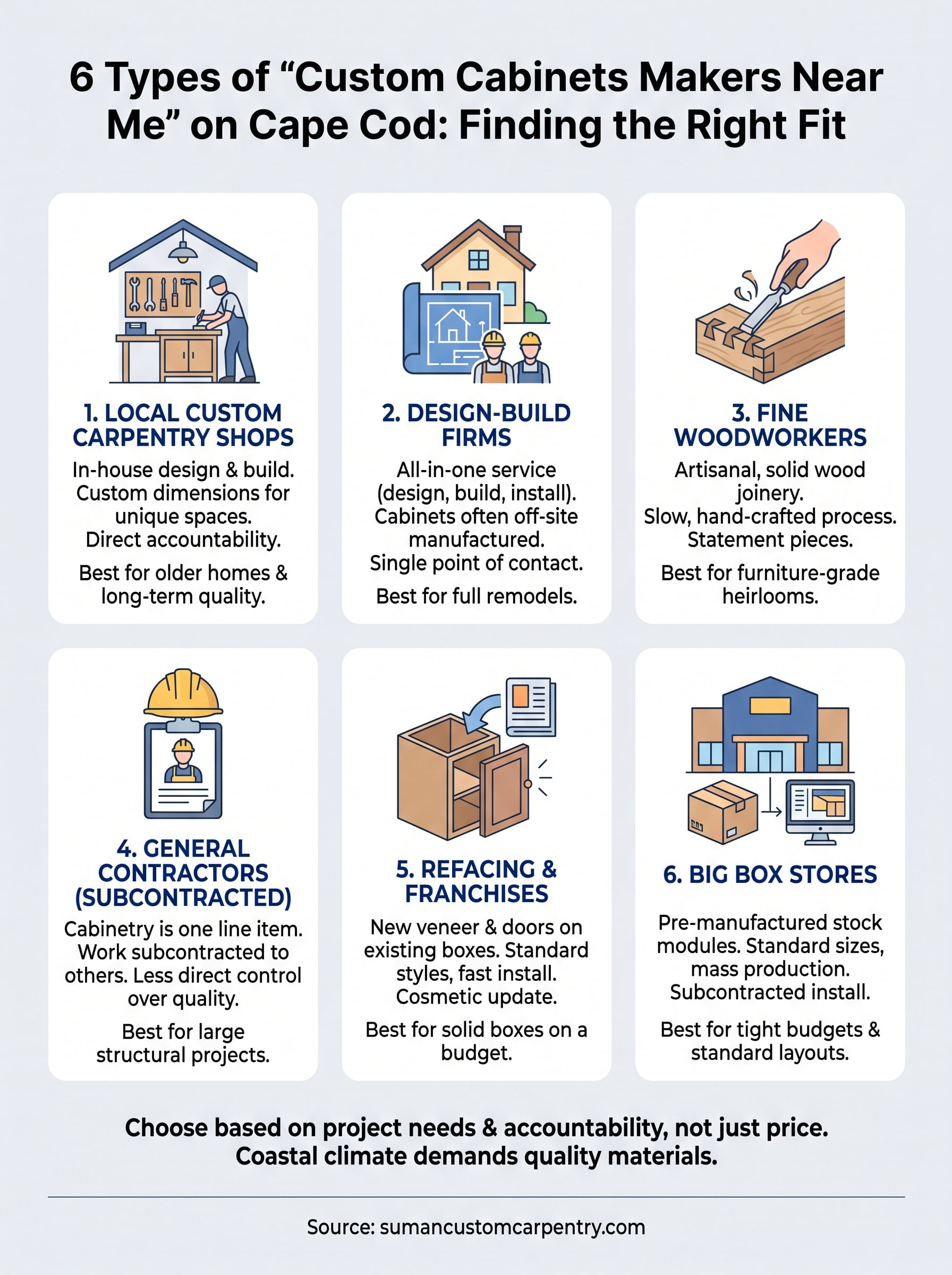 custom cabinets makers near me infographic