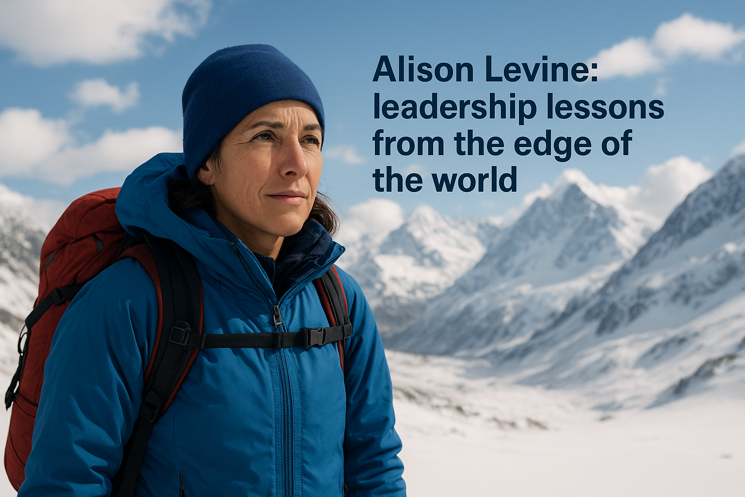 7. Alison Levine: leadership lessons from the edge of the world