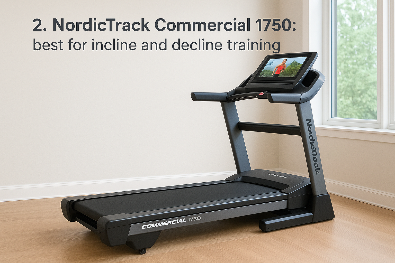 2. NordicTrack Commercial 1750: best for incline and decline training
