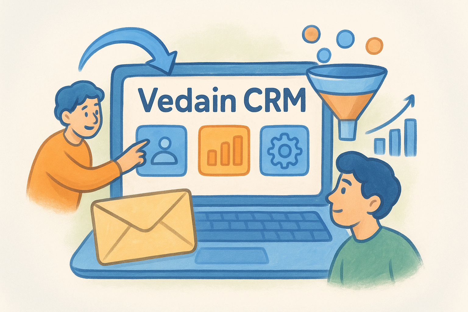 1. Vedain CRM for all-in-one lead management and automation