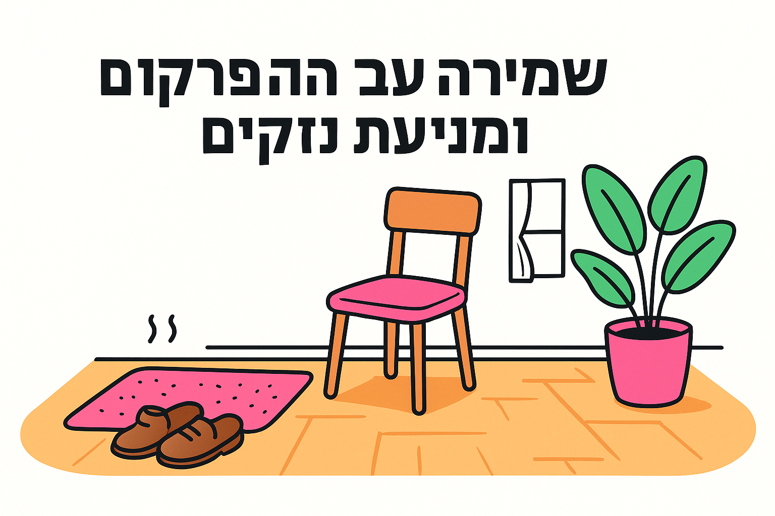שלב 4. שמירה על הפרקט ומניעת נזקים
