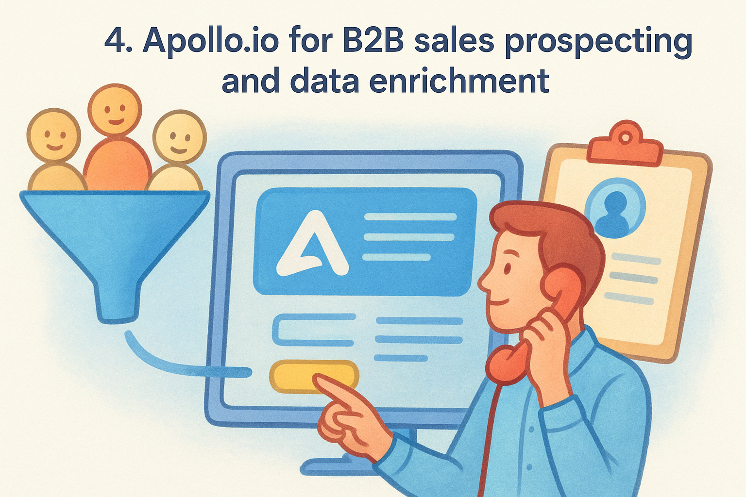 4. Apollo.io for B2B sales prospecting and data enrichment