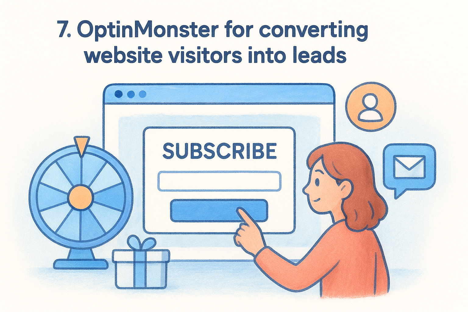 7. OptinMonster for converting website visitors into leads