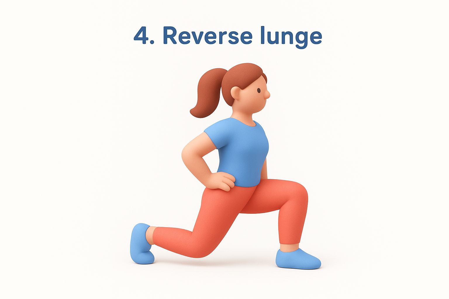 4. Reverse lunge