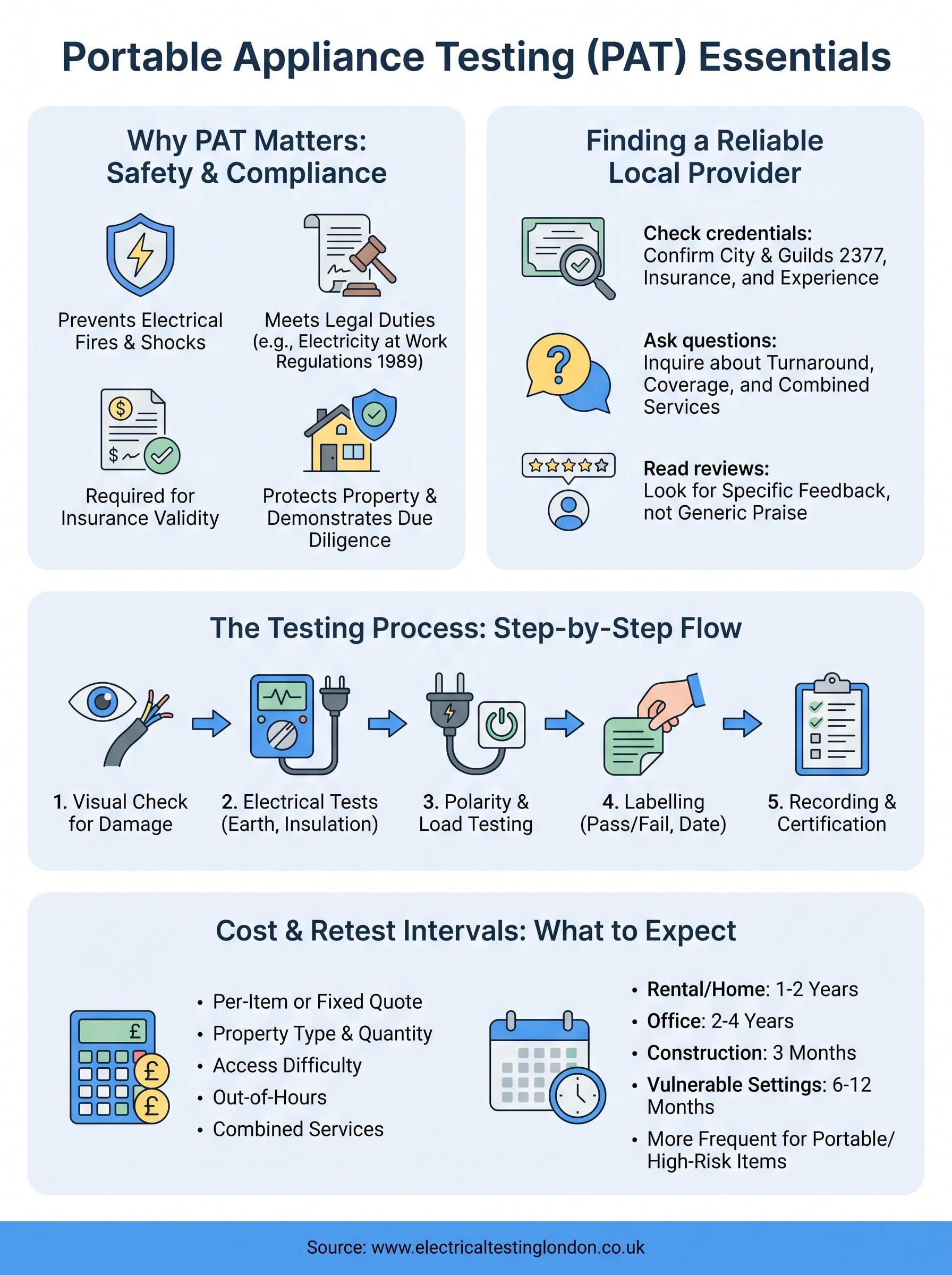 portable appliance testing near me infographic