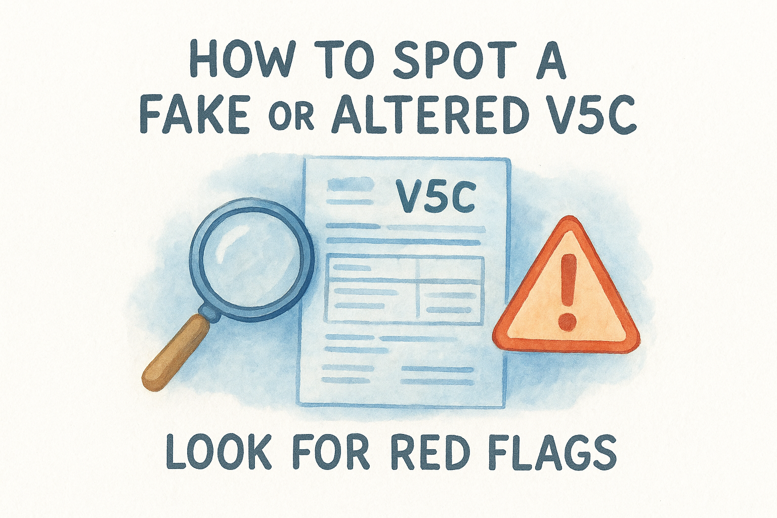 How to spot a fake or altered V5C