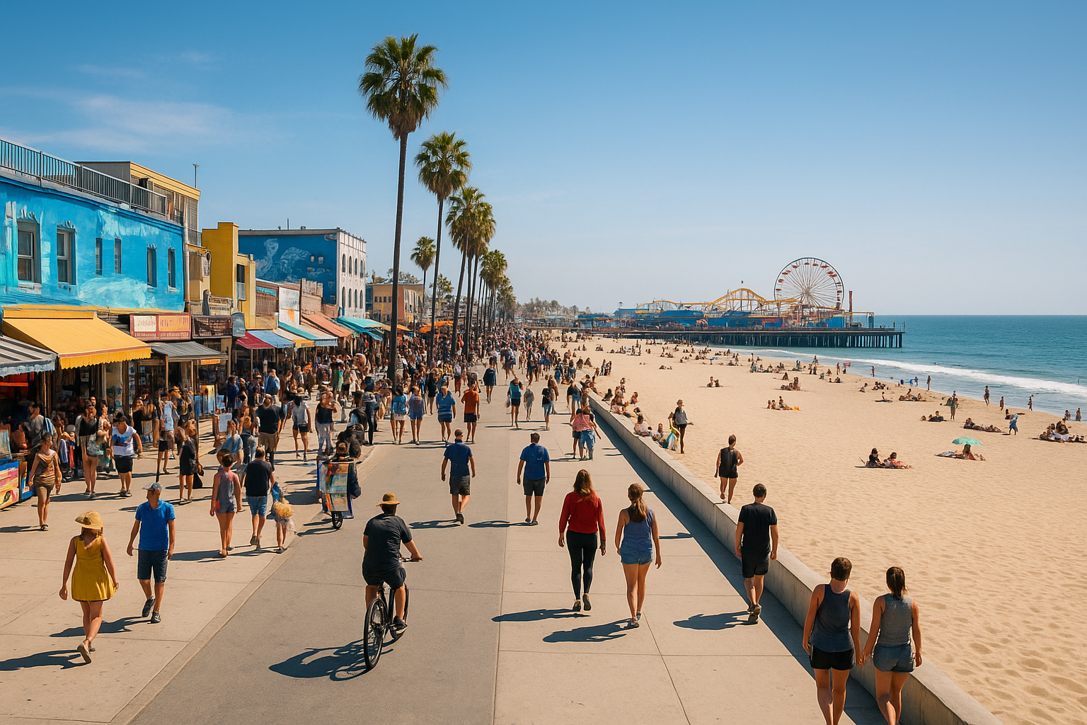2. Beaches, piers, and waterfront walks