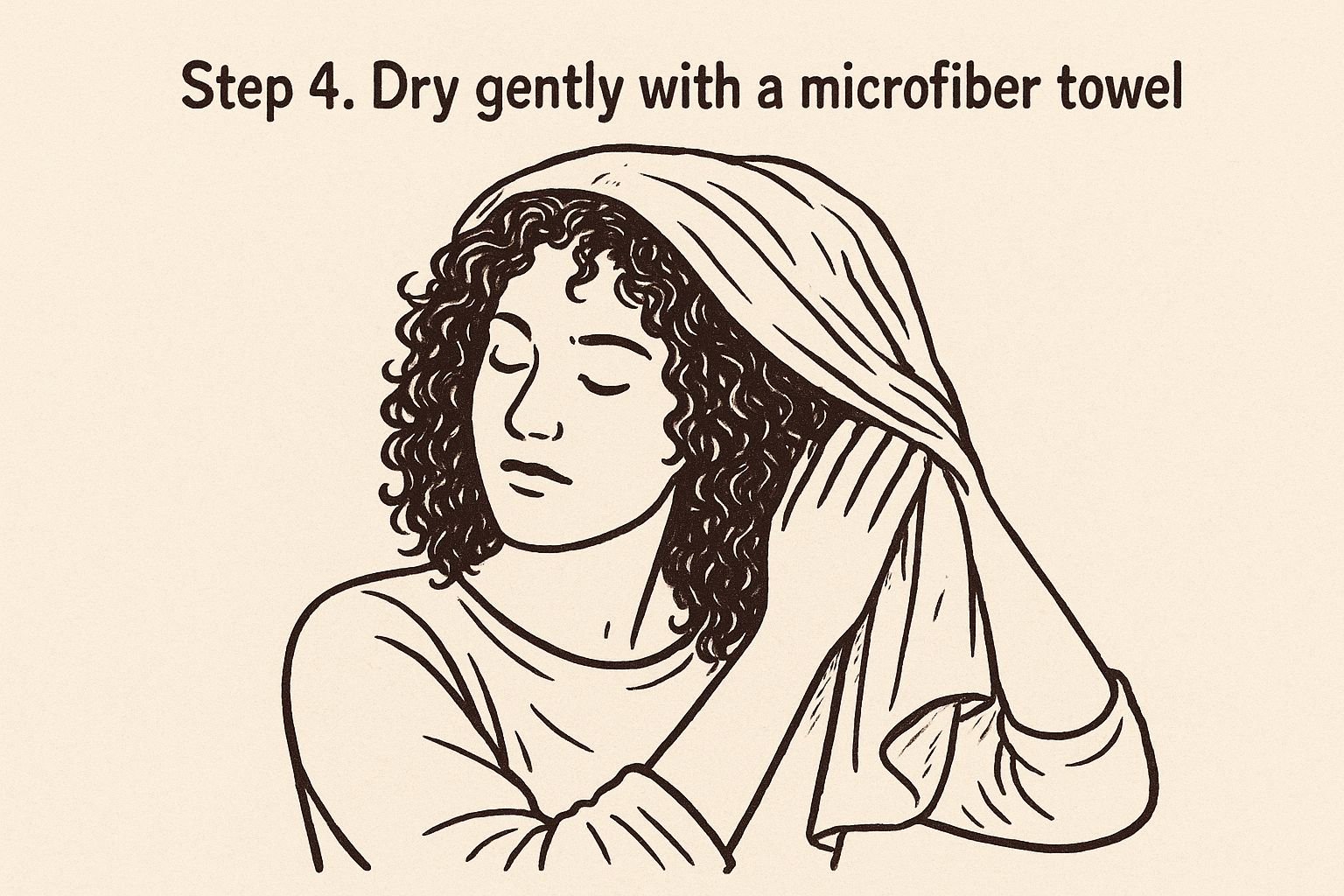 Step 4. Dry gently with a microfiber towel