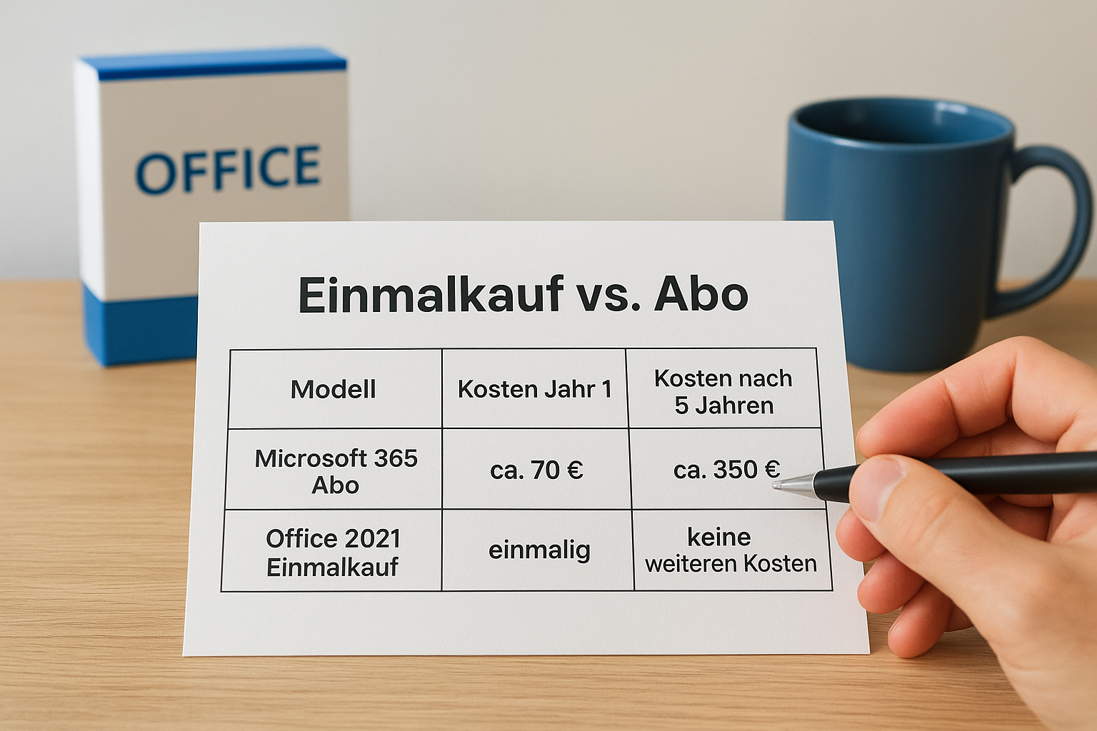 Einmalkauf vs. Abo: der Kostenvergleich