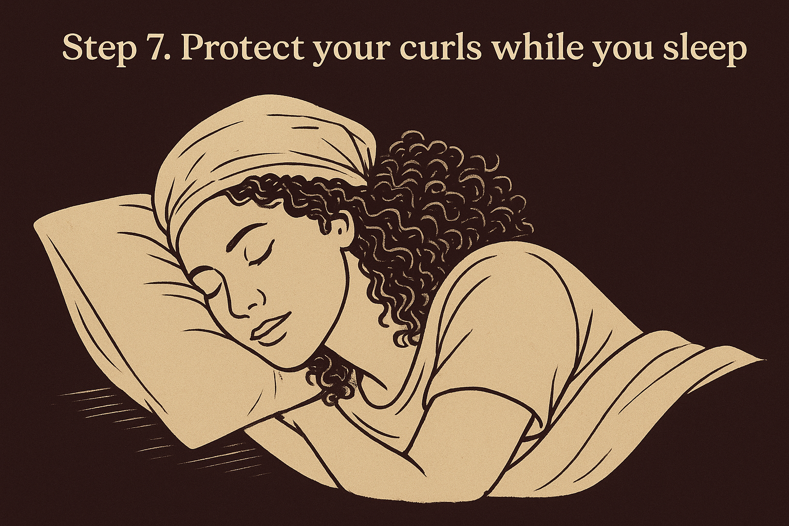 Step 7. Protect your curls while you sleep