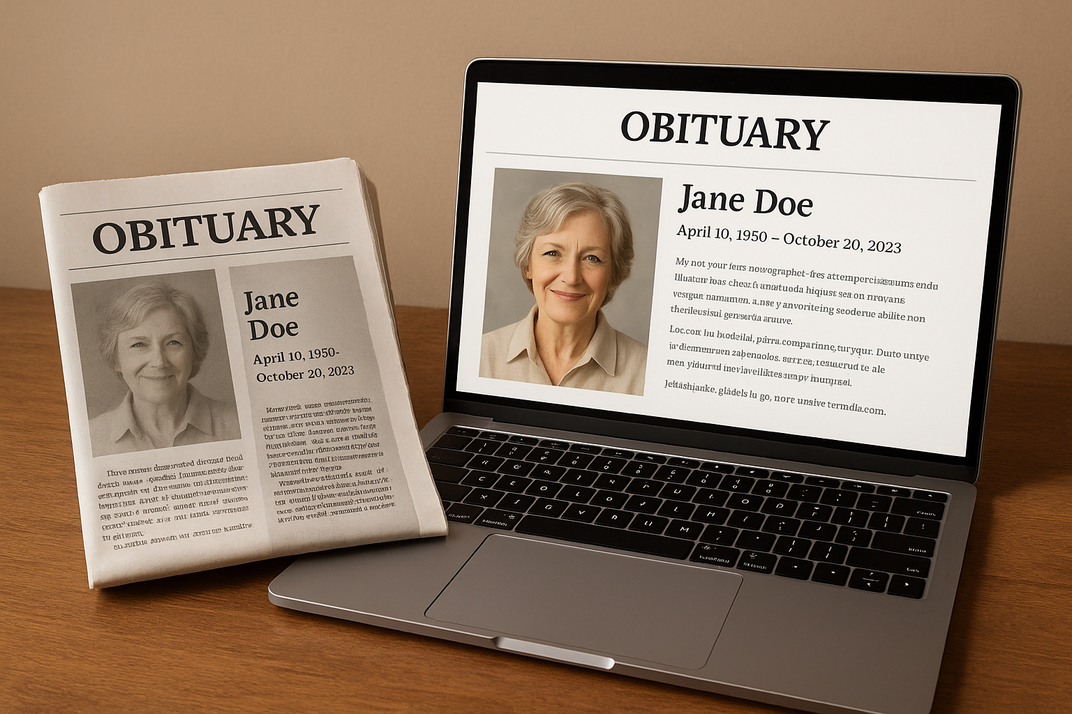 Print notices versus website obituaries