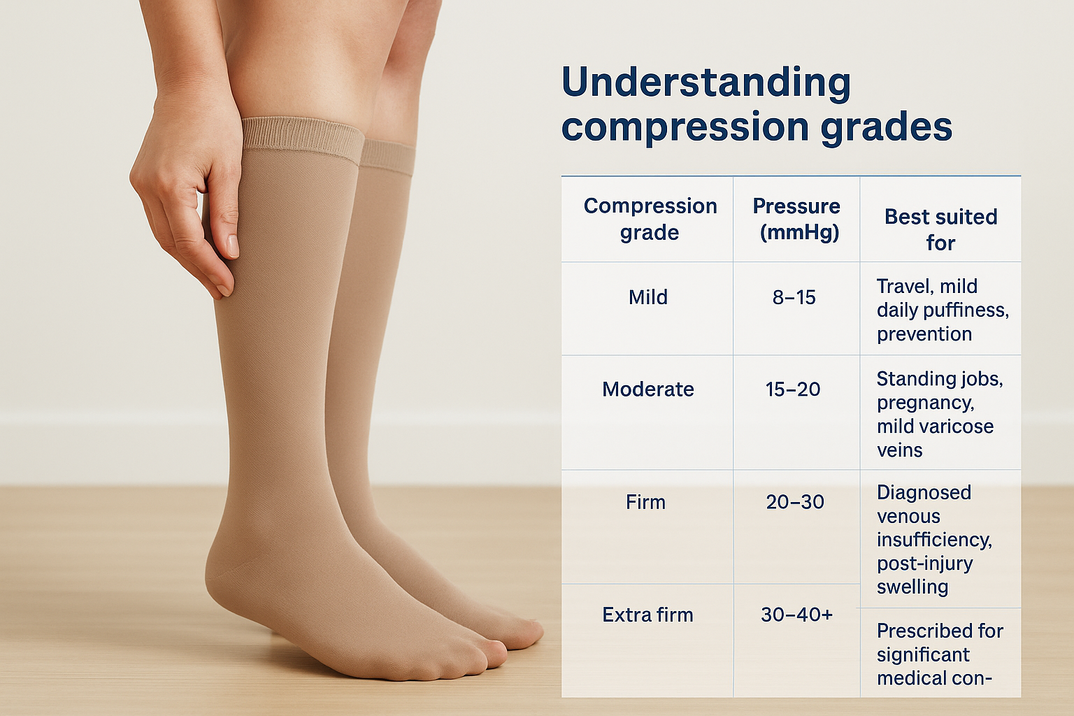 Understanding compression grades
