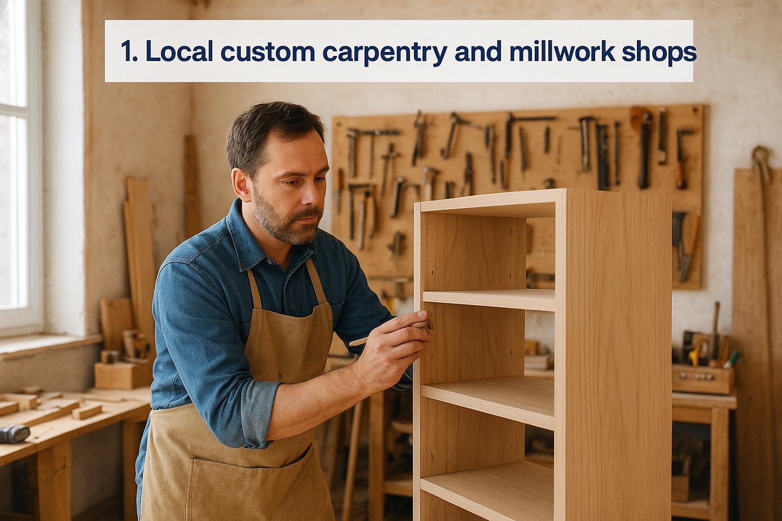 1. Local custom carpentry and millwork shops