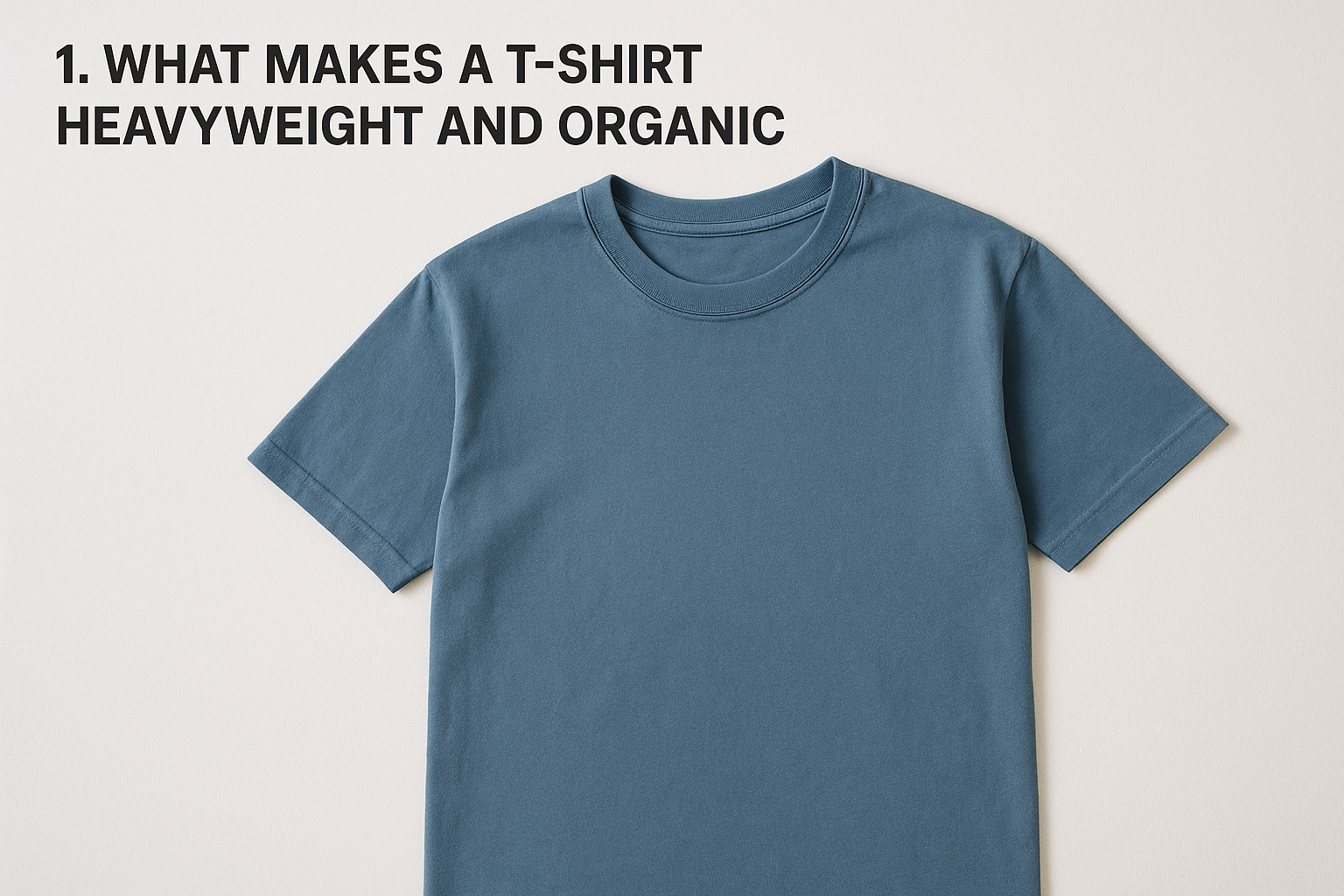 1. What makes a t-shirt heavyweight and organic
