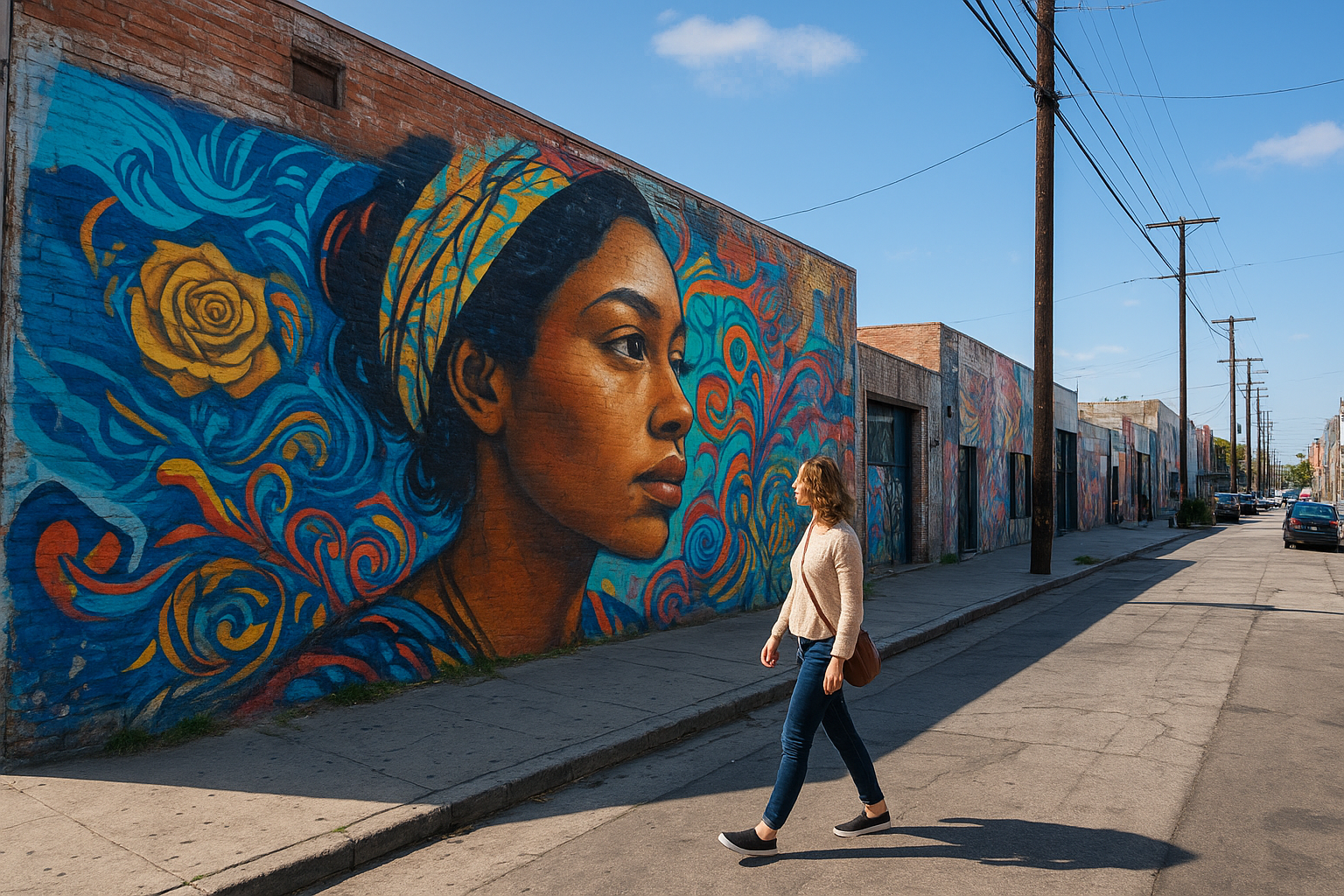2. Admire street art in the Arts District