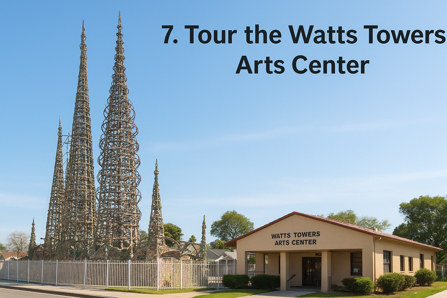 7. Tour the Watts Towers Arts Center