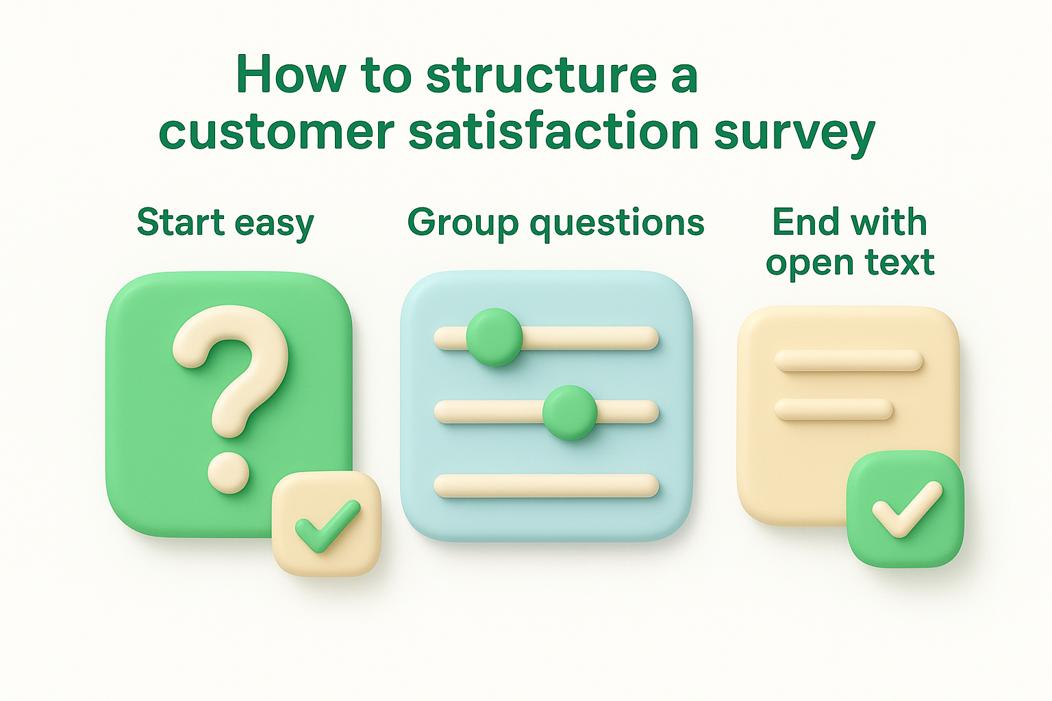 How to structure a customer satisfaction survey