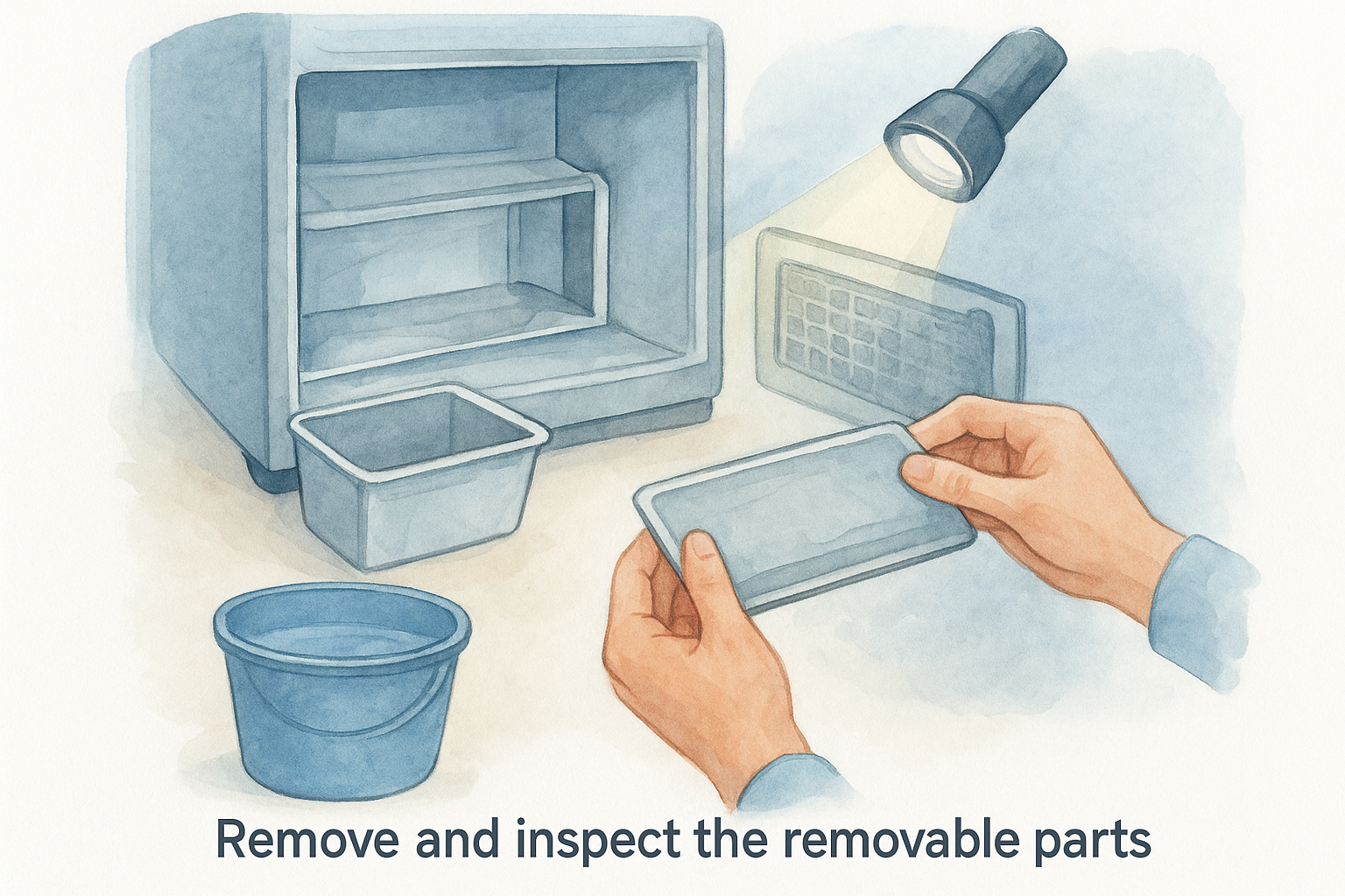 Remove and inspect the removable parts