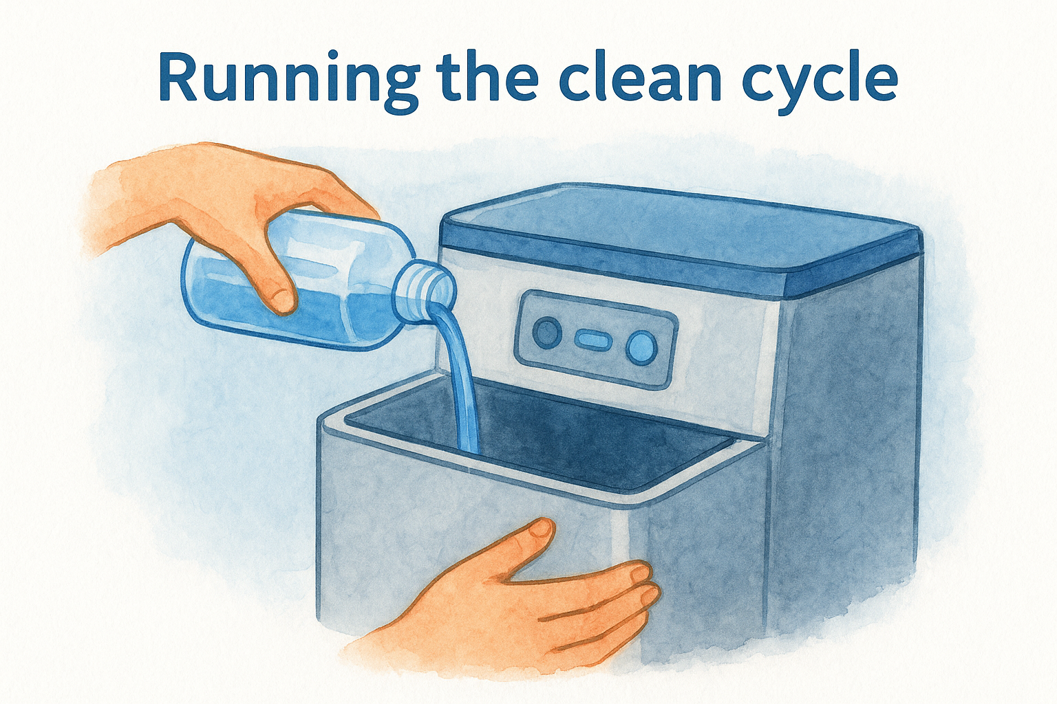 Running the clean cycle
