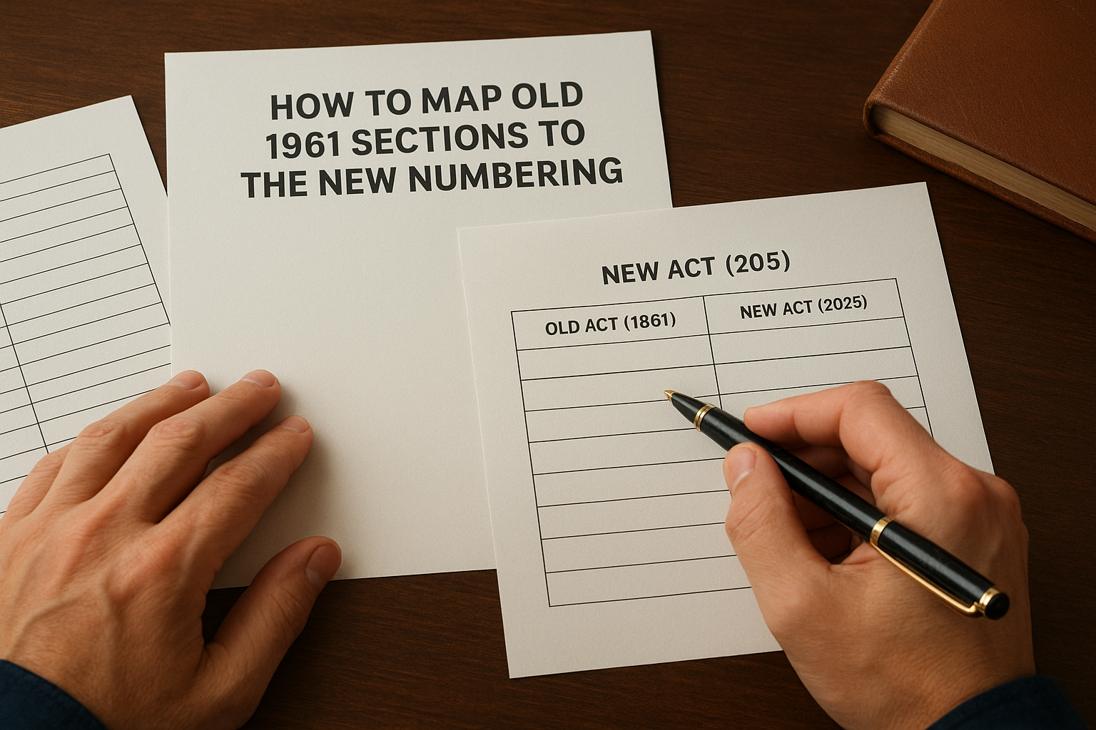 How to map old 1961 sections to the new numbering